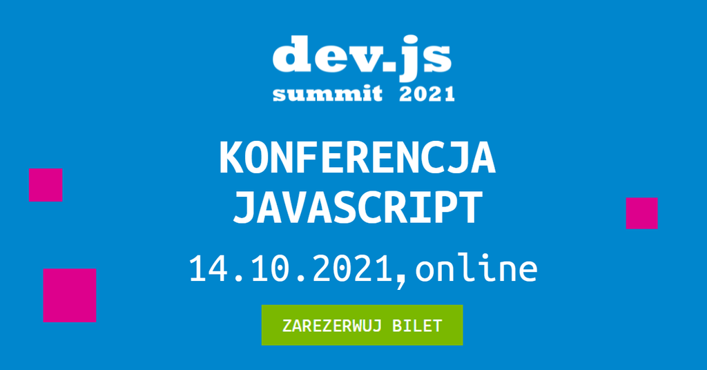 dev.js Summit 2021 – zarezerwuj bilet