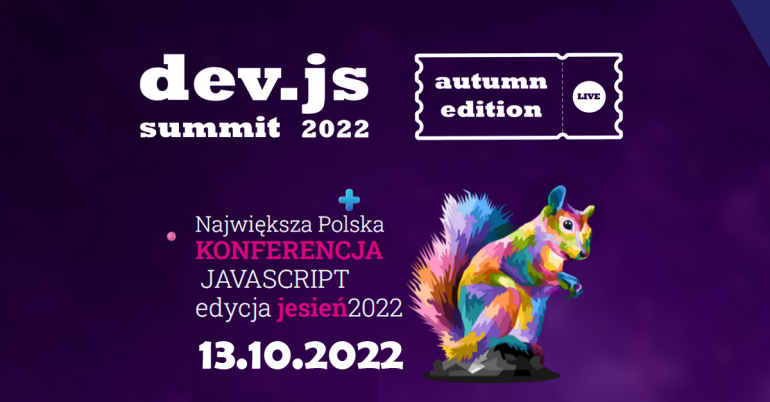 dev.js Summit 2022 Autumn Edition – zarezerwuj bilet
