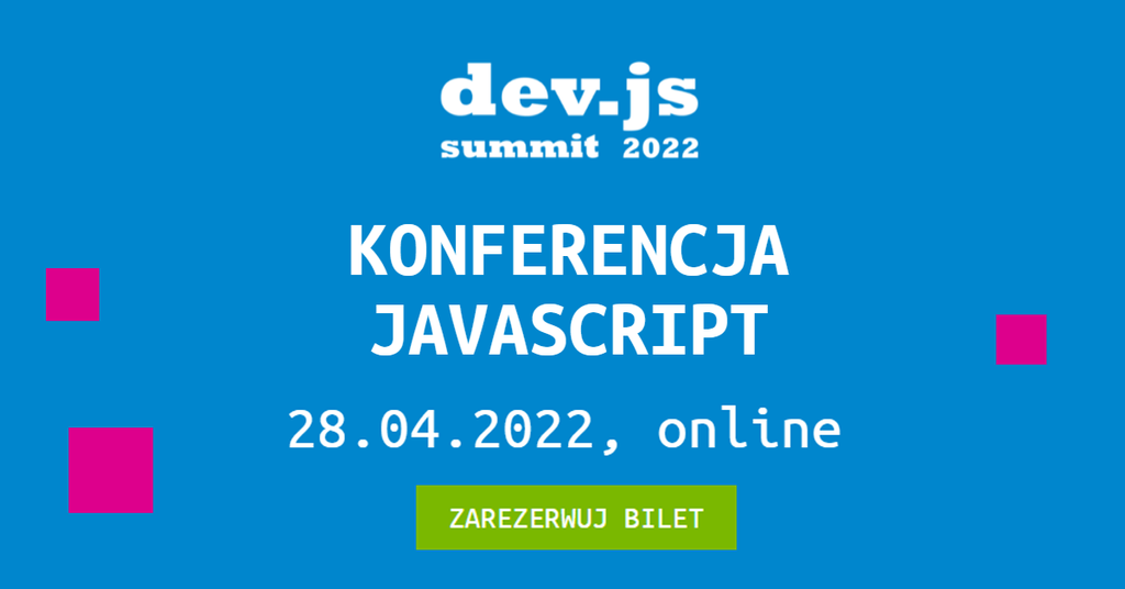 dev.js Summit 2022 – zarezerwuj bilet