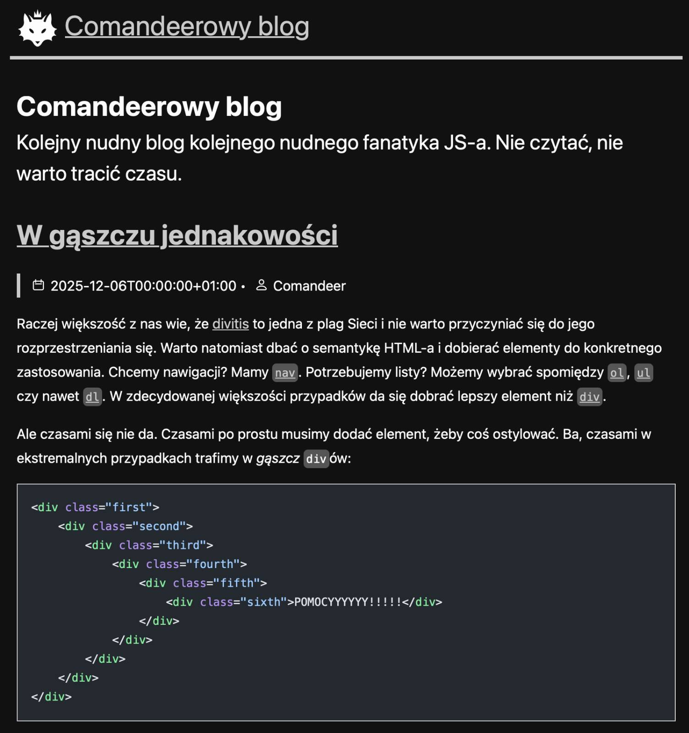 Identycznie wyglądająca strona, jak w przypadku Chrome.